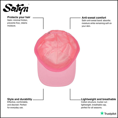 SatynCap Pink – Innenseite aus Satin