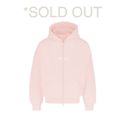 Hoodie Zip /satyn - Rose Evian